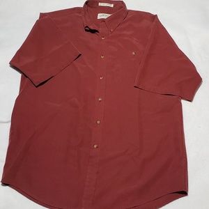 Mens Short sleeve button down shirt